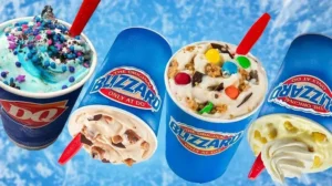 Dairy Queen Blizzards menu